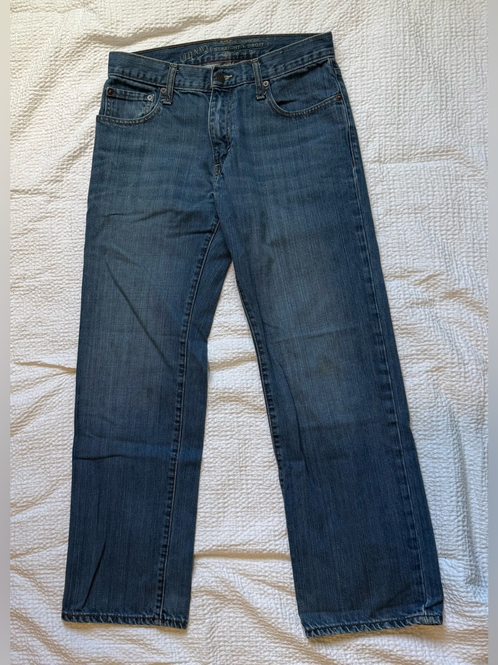 Classic Medium Blue Straight-Leg Jeans